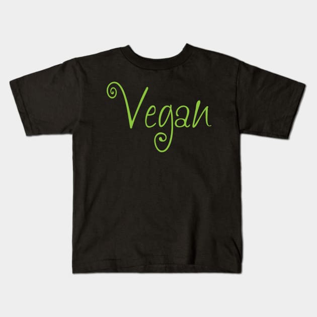 Vegan Lifestyle Kids T-Shirt by JevLavigne